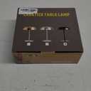 Portable LED Mushroom Table Lamp, Cordless Desk Night Light with 5200mAh Rechargeable Battery, Stepless Dimming Small Lamp with 3 Color and Brightness Control for Bedroom/Patio/Bar/Coffee shop (Black)