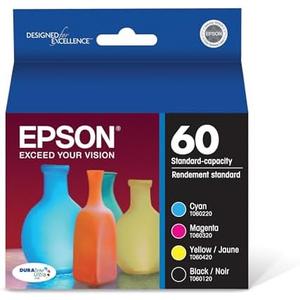 EPSON 60 DURABrite Ultra Ink Standard Capacity Black & Color Cartridge Combo Pack (T060120-BCS) Works with Stylus C-68 ,88, 88+ and CX-3800, 3810, 4200, 4800, 5800F, 7800