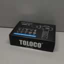 TOLOCO Massage Gun Deep Tissue, Percussion Massage Gun with 10 Replacement Heads, Super Quiet Portable Electric Massager for Athletes, Relax, Black