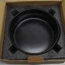 Welloyed 8'' Ceramic Dog Bowl - 70Oz, Heavy Duty, Non-Slip, Dishwasher Safe, Modern Style, Food Grade Stoneware Pet Bowl, Black