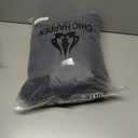 Plush Robe - Luxury Coral Fleece Bathrobe with Pockets - Women's Adult Size XL - Black