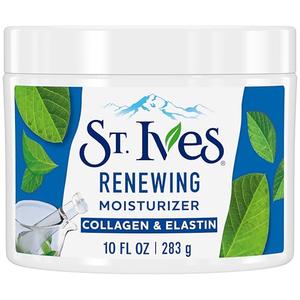 St. Ives Face Moisturizer Cream, Collagen and Elastin, Renewing Facial Moisturizer for Women, Paraben Free, Dermatologist Tested Daily Moisturizing for Dry Skin Cruelty Free, 10 oz : Everything Else