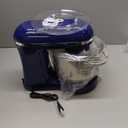 Aucma Stand Mixer,6.5-QT 660W 6-Speed Tilt-Head Food Mixer, Kitchen Electric Mixer with Dough Hook, Wire Whip & Beater (6.5QT, Royal Blue)