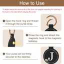 Magnetic Purse Holder - Handbag Hanger with Strong Magnetism, Beautiful Lily Hook for Women, Valentine's Day Gift, Suitable for Table, Locker Room, Restroom