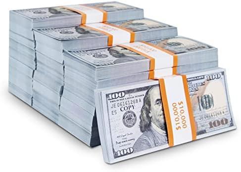 HANSELY 400Pcs Fake Money Prop Money Play Money Number Learning Education Toys for Girls Boys,Props for Movie, Videos, Christmas,Birthday Party and Holida