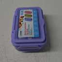 Jelife Bento Lunch Box for Kids - Large Bento-Style Leakproof Bento Boxes with 4 Compartments Lunchbox with Silverware for Kids Back to School, Reusable On-the-Go Meal and Snack Containers,Macaron