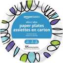 Amazon Basics Ultra Disposable Paper Plates, 8.62 Inch, Microwave-Safe, Soak-Proof, Cut Resistant, 880 Count (4-Pack of 220)