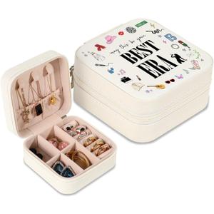 Jewelry Box, Small Jewelry Case for Taylor Fans, Taylor Gifts Merch, Portable Jewelry Case with Best Era for Bracelet, Necklace, Ring, Earring Organizer Holder Storage Boxes