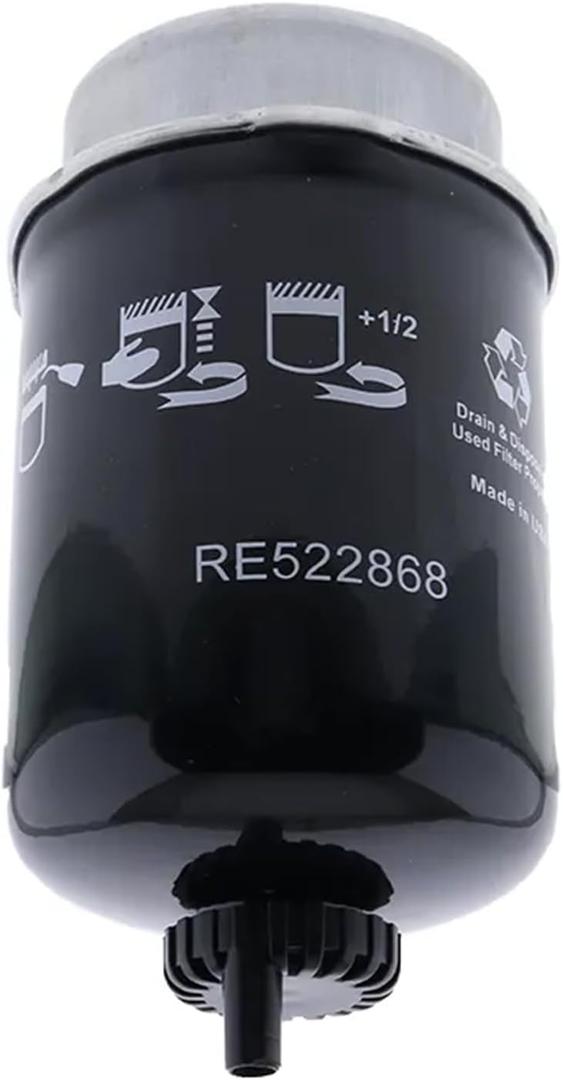 Fuel Filter RE522868 26560143 Replaces for John Deere 4045 5425 5625 5725 5083E 5093E 5101E Tractor