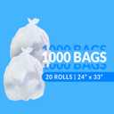 Reli. SuperValue 13 Gallon Trash Bags | 1000 Count Bulk | Tall Kitchen | Can Liners | Clear Multi-Use Garbage Bags