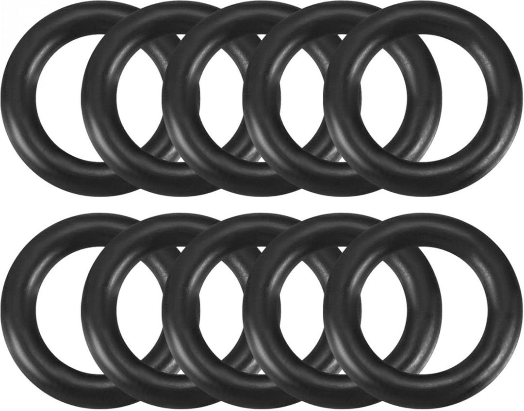 uxcell Nitrile Rubber O-Rings, 16mm OD 10mm ID 3mm Width, Metric Sealing Gasket, Pack of 10