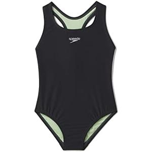 Speedo Girl's Swimsuit One Piece Closed Racerback, Size 12