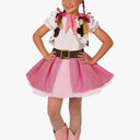 Morph Cowgirl Outfits for Girls, Cowgirl Costume for Girls, Halloween Costume Kids Medium