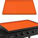 36 Inch Silicone Griddle Cover, Heavy Duty Food Grade Griddle Mat for Blackstone Grill Top, Year-round Protective Cover for Keep Surface Clean, Orange