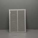 Repa Market Black Air Vent Cover 20" x 8" Inch (Outer Dimensions) - Steel Return Air Grilles - for Ceiling and Sidewall - HVAC - with Protection Screen (19.68" x 7.87" Inch)
