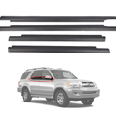 Magimaker 4pcs Outside Window Seals Weatherstrip Trim Molding 75710-0C010 75720-0C010 Compatible with Toyota Sequoia 2001 2002 2003 2004 2005 2006 2007 Rubber Seal Moulding Strip