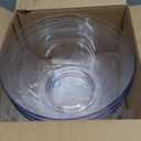 US Acrylic Vista Clear Plastic Salad and Serving 10-inch Bowls | set of 3 | Reusable, BPA-free, Made in the USA | 135 oz. capacity