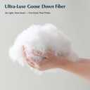 Pacific Coast Goose Feather Down Fiber Comforters Queen Size, Extra Fluffy White Duvet Insert, Ultra-Soft, Breathable, All Season Hotel Luxury Bedding Comforters, 8 Corner & Center Loops (90"x90")
