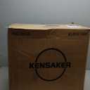 Executive Leather Office Chair, Computer Chair with Thick Cushion & Lumbar Support, Ergonomic Desk Chair with Adjustable Headrest & Armrests, Black