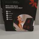 Joyset Back Massager for Back Pain Deep Tissue, Shiatsu Lower Back Neck Massager with Heat, 3D Kneading Massage Pillow for Neck Shoulder Legs, Gifts for Mom, Dad, Women (Blue)