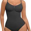 FeelinGirl Shapewear Bodysuit for Women Tummy Control Seamless Sculpting Full Body Shaper Snatched Waist Bodysuit M/L