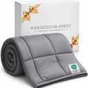 Smart Queen Weighted Blanket 25lbs (78”x85”,Grey) King Size Soft Cooling Heavy Blanket for Sleeping, Breathable All Season Comfort with Premium Glass Beads,Machine Washable