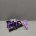 2 Pcs Fitness Resistance Bands 6 Tube Pedal Resistance Bands with Handles 8 Shaped Training Elastic Ropes Multifunction Tension Ropes for Waist Arm Shoulder Leg Back Home Workout (Purple)