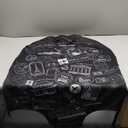 TRAVELKIN more than travel Luggage Covers For Suitcase Tsa Approved,Suitcase Cover Protector Fit 18-32 Inch Luggage (World Marks-Grey)