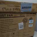 Misting Fan, 2026 Upgraded 4L Large Water Tank Mister Cooling Fan, 5 Speeds 3 Modes Misting Standing Fan, Floor Fan with Remote for Home, Bedroom, Patio, Outdoor Pcs, Medium