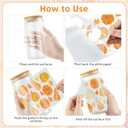 Fall UV DTF Cup Wraps: 12 Pcs Cute Watercolor Pumpkin UV DTF Cup Wraps for 16 oz, Autumn UVDTF Stickers Decals Waterproof, Rub On Transfers DIY Crafts