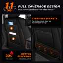 AOMSAZTO Custom Seat Covers for Toyota 4runner: 7 Seats 2011 2012 2013 2014 2015 2016 2017 2018 2019 2020 2021 2022 2023 2024 Leather Car Seats Cover Full Set Black for 4 Runner 7 Seaters