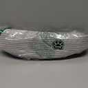 Small Woven Baskets for Organizing Rope Storage Basket with Handle Cute Cotton Basket for Nursery Gift Dog Toy Storage Bins for Toy Organizer Grey-White, 15"D x 15"W x 6"H