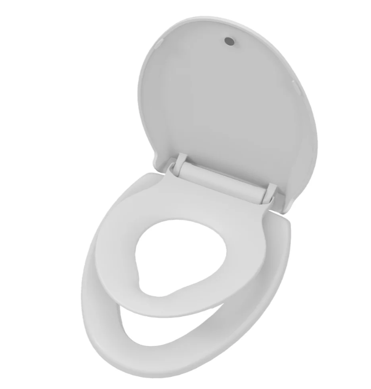 Garvee Toilet Seat, Elongated 19'' Potty Toddler Training Seat Toilet with Slow Close and Magnets for Adult and Child