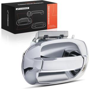 A-Premium Front Left Driver Side Exterior Door Handle with Keyhole Compatible with Ford Expedition 2003-2017, Chrome