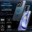 Hensinple Magnetic for OnePlus 15 Case, with OnePlus 15 Screen Protector, [Compatible with MagSafe] Translucent Matte Shockproof Military Grade Protection Cover Phone Case for OnePlus 15 5G(Black)