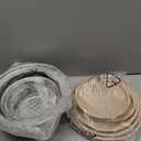 Umite Chef Mixing Bowls with Airtight Lids Set, 8PCS Stainless Steel Khaki Nesting Bowls with Grater Attachments, Kitchen Bowls with Non-Slip Bottoms, Size 5, 4, 3.5, 2, 1.5QT for Mixing & Serving