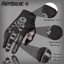 Dirt Bike Motorcycle Gloves - Motocross, Motorbike & ATV Off Road Racing Sports Cycling Gloves, Black, Large
