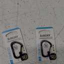 Nite Ize SlideLock 1.8 in. Dia. Stainless Steel Black Carabiner Key Holder