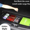 2023-2026 Honda CR-V Trunk Organizer, SUV Insert Cargo Rear Hatch Storage Box fits CRV EX LX EX-L Turbo Sport Under Cargo Floor Storage Bins