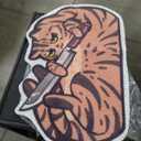 Lukamoo® Cute Cat Litter Mat (30’’x20’’), Large/L, for Kitty Litter & Cute Cat Litter Box, Litter Trapping Mat (Brown Tabby)