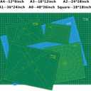 WORKLION 18'' x 24'' Large Self Healing PVC Cutting Mat, Double Sided, Gridded Rotary Cutting Board for Craft, Fabric, Quilting, Sewing, Scrapbooking - Art Project