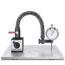 HDLNKAK Dial Indicator 0-1'' with Magnetic Base, Dial Indicator Tools Set for Alignment, 0.001" Accuracy Measurement Tool with Flex Arm Base and Indicator Combo White Dial Indicator