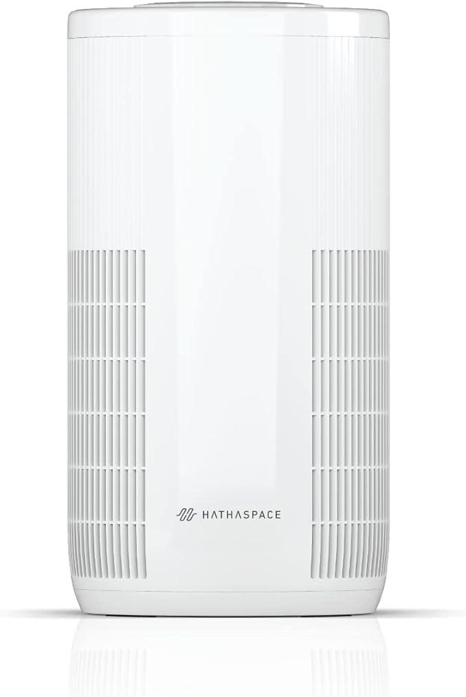 HATHASPACE HSE1500 Smart HEPA Air Purifier for Home, 4-in-1 Air Cleaner with Activated Carbon Filter, Removes 99.9% of Dust, Smoke, Pet Dander, Odors, VOCs, Quiet for Rooms, Covers Up to 1500 Sq. Ft