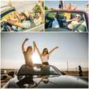 2 x Car Cymbal, Mini Drum Crash Cymbal For Car Vent,Car Cymbal Air Vent,Car Symbol Drum Air Vent (Silvery)