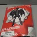 Morph Black Red Dragon Costume Kids Dragon Costume for Boys Jumpsuit Halloween Costumes for Kids (Medium)