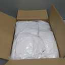 6-Pack 6ft White Spandex Table Covers for Rectangle Standard Folding Tables - Wrinkle Resistant Stretch Tablecloths - Ultimate Fitted Table Protector for Parties, Trade Shows, Wedding
