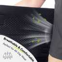 SOLOEVER Hip Brace for Women & Men, Sciatica Pain Relief Devices, Adjustable Compression Wrap Support for Arthritis, Pulled Thigh, Hip Fler Strain, Groin Injury, Hamstring Pull (Black, Left)