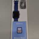 BIGGERFIVE Smart Watch for Kids Without APP, Fitness Tracker Watch Pedometer, Heart Rate, 5ATM Waterproof, Sleep Monitor, Calorie Step Counter, Games, Alarm Clock for Boys Girls 5-14, Porous Blue