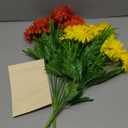 SNAIL GARDEN 30 Heads Artificial Gerbera Daisies with Dewdrop, 2 Colors Silk Daisy Flowers Look Real with 3 Shaped of Leaves, Faux Daisy Flowers Sparkle in The Sunlight for Home Office Garden Wedding
