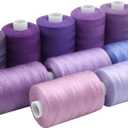 Sewing Thread 10 Color Sewing Industrial Purpose 1000 Yards Per Spool 40S/2 Polyester for DIY Sewing Machine,Embroidery Machine,Hand Sewing (Purple)